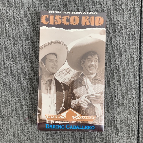 Cisco Kid Daring Caballero 1949 VHS 1994 Western Classics Black & White New - Picture 4 of 9